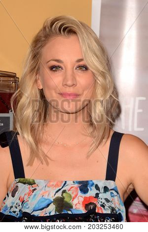LOS ANGELES - AUG 30:  Kaley Cuoco at the Panera Bread Craft Beverages Launch at Panera on August 30, 2017 in Studio City, CA