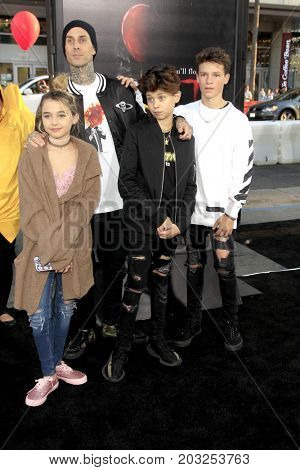 LOS ANGELES - SEP 5:  Travis Barker, Alabama Barker, Landon Barker at the 
