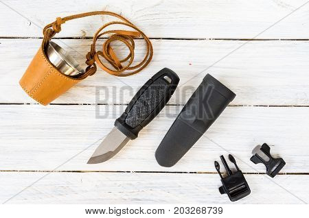 Hunting Composition From Accessories For Hunting.