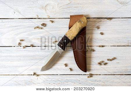 Outdoor Knife On Centre Composition.