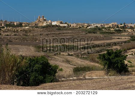 Gharb Village On The Gozo Island, Malta