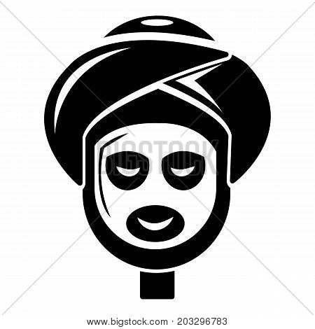 Facial spa treatment icon . Simple illustration of facial spa treatment vector icon for web design isolated on white background
