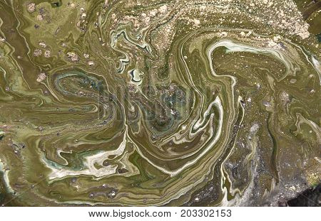 Marbled Abstract Background. Liquid Marble Pattern. Colorful Marble Backdrop. Golden Glitter Texture