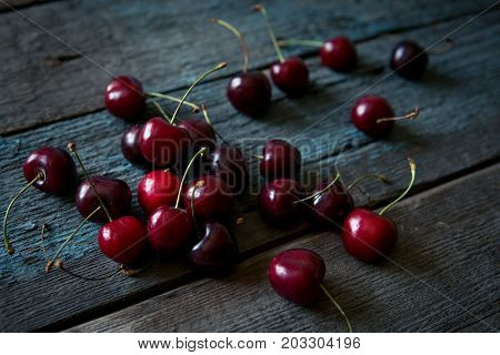 Сherry. Fresh Sweet Big Cherry. Red Organic Cherry