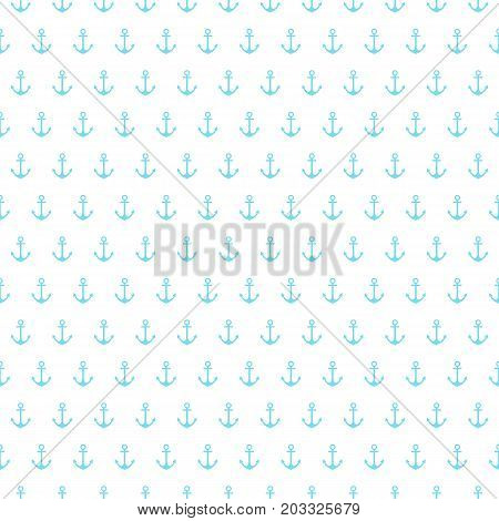 Marine background. Seamless pattern anchor. Vector illustration.