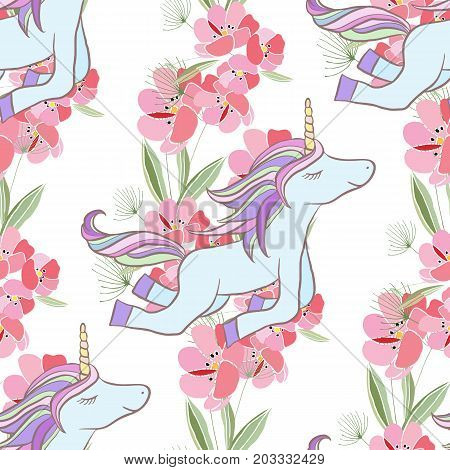 Retro style botanical illustration with flowers and animal. Delicate vector background with floral composition