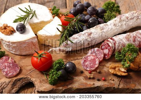 camember and salami