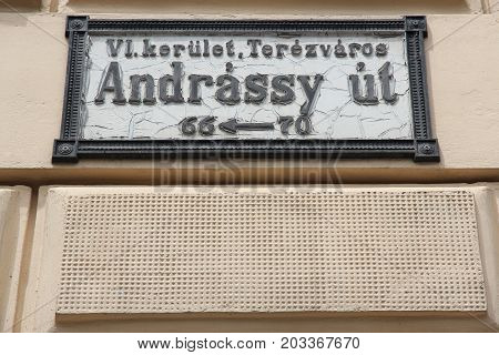 Budapest Andrassy Street