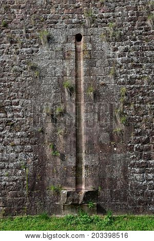 Neuf Brisach France - july 23 2016 : the fortification in summer