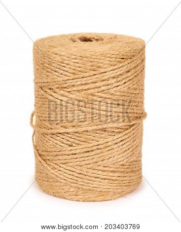 Spool Of Bale Twine Isolated On White Background