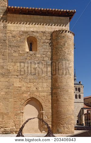 Church Of San Juan And The Background Church Of Santa Maria, Aranda De Duero, Burgos Province, Spain