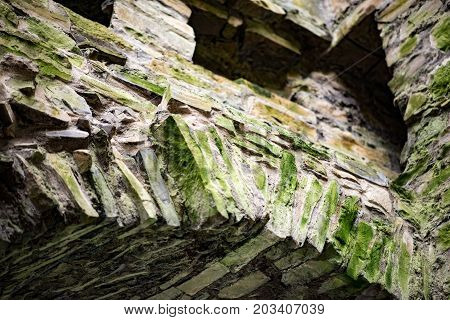 COUNTY MEATH, IRELAND - AUGUST 29, 2017: View of Trim Castle, used in filming of parts of the movie Braveheart, in County Meath, Ireland