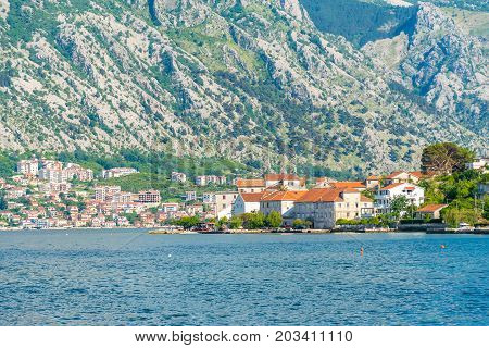 The Medieval Town Of Prcanj In The Boko-kotorska Bay.