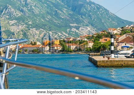 The Medieval Town Of Prcanj In The Boko-kotorska Bay.