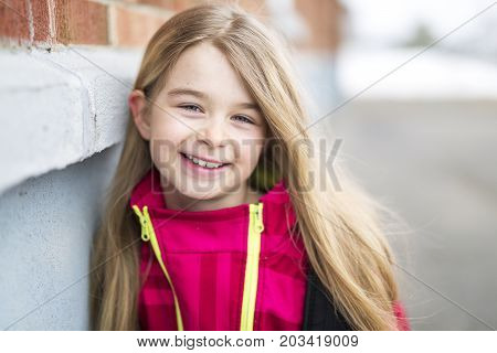 A Portrait of a Young Kid at school