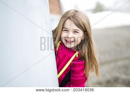 A Portrait of a Young Kid at school