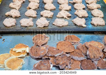 Kanom Babin or coconut macaroon, a kind of sweetmeat that made with coconut and flour