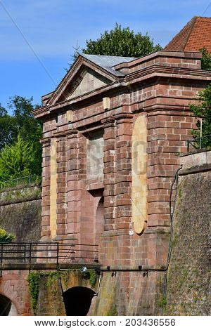 Neuf Brisach France - july 23 2016 : the fortification in summer