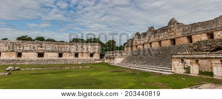 Quadrangulo De Las Monjas, Uxmal Archaeological Site, Yucatan, Mexico.