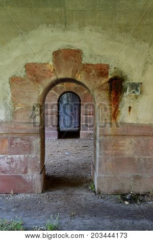 Neuf Brisach France - july 23 2016 : the fortification in summer