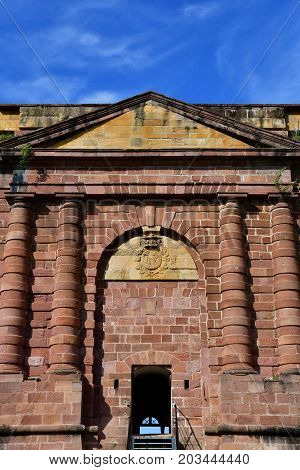 Neuf Brisach France - july 23 2016 : the fortification in summer