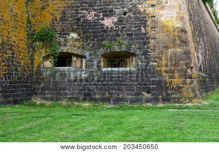 Neuf Brisach France - july 23 2016 : the fortification in summer