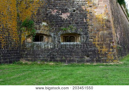 Neuf Brisach France - july 23 2016 : the fortification in summer