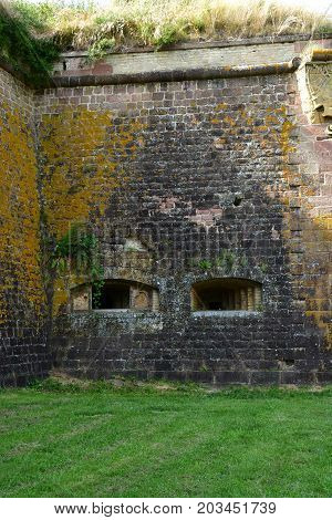 Neuf Brisach France - july 23 2016 : the fortification in summer