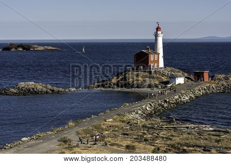 the Fisgard Lighthouse on Vancouver Island Canada