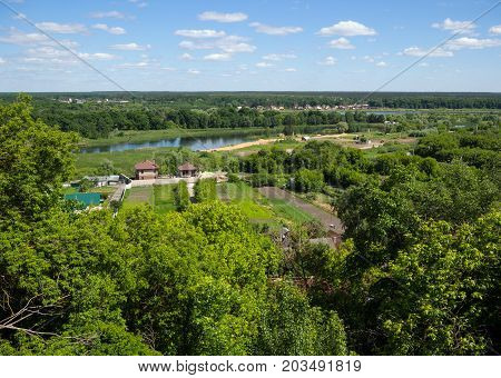 View of the Voronezh River in the village of Ramon Voronezh Region