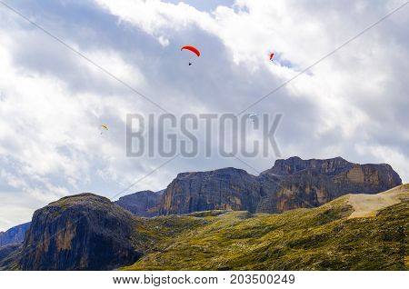 Paragliding In The Dolimoties