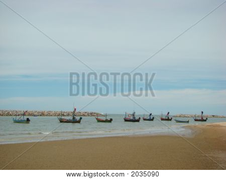 Puerto pesquero de Thai