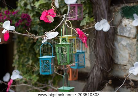 Pretty Village Greek Style - Artwork In Retro Style