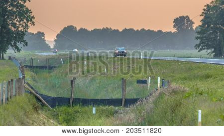 Fences Leading To Wildlife Culvert