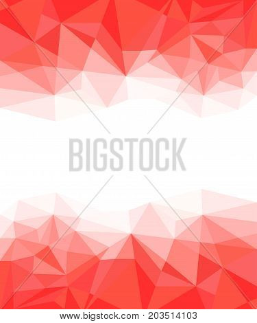 Geometric Orange and White Abstract Vector Background for Use in Design.