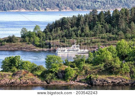 Oslofjord Seen From Hoved Island In Oslo