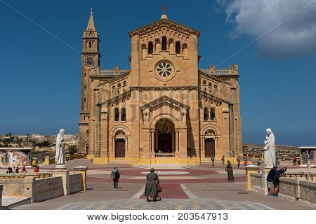 Neo Romanesque Catholic Church. Ta Pinu, Malta