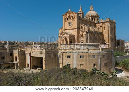 Neo Romanesque Catholic Church. Ta Pinu, Malta