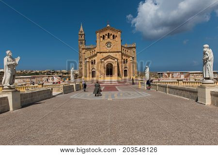 Neo Romanesque Catholic Church. Ta Pinu, Malta