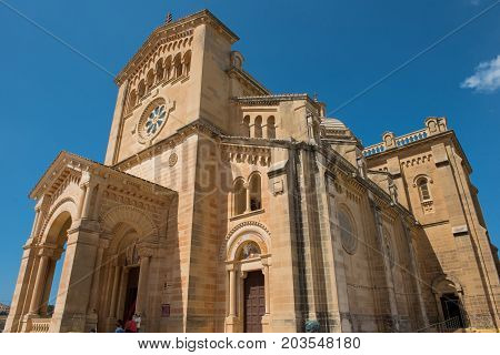 Neo Romanesque Catholic Church. Ta Pinu, Malta
