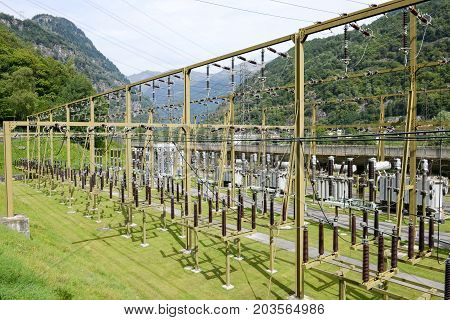 Power Station Making Electricity From A Hydroelectric Plant