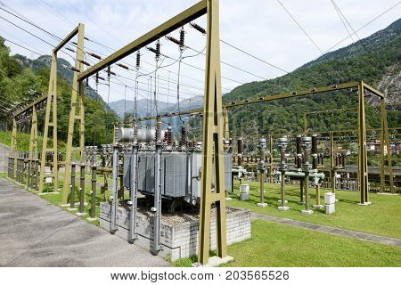 Power Station Making Electricity From A Hydroelectric Plant