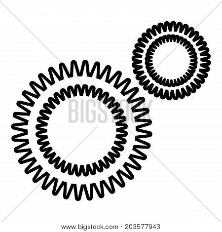 Mildew virus icon. Outline illustration of mildew virus vector icon for web design isolated on white background