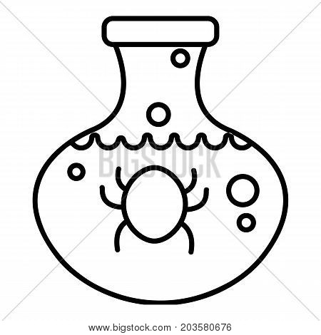 Chemical bug icon. Outline illustration of chemical bug vector icon for web design isolated on white background