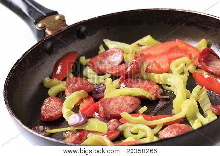 Sausage And Vegetable Stir Fry