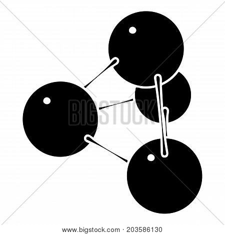 Pyramide molecule icon. Simple illustration of pyramide molecule vector icon for web design isolated on white background