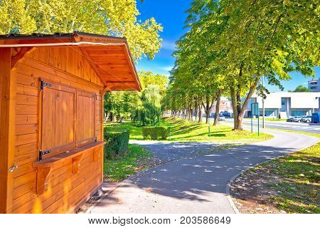 Town Of Virovitica Park And Street View