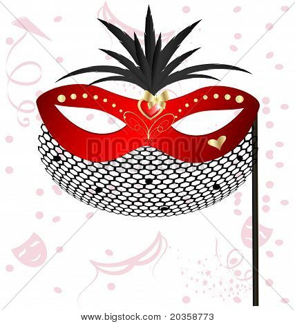 punainen Halfmask