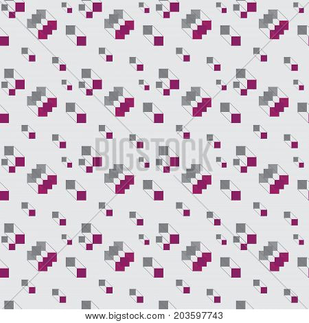 Abstract Geometric Seamless Pattern. Vector Background