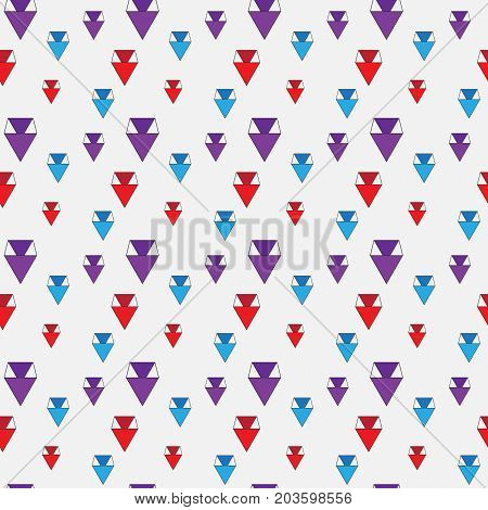Abstract Geometric Seamless Pattern. Vector Background